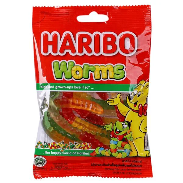 Kẹo dẻo Haribo Worms 80g