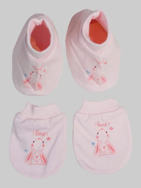 Bộ bao tay chân sơ sinh bo CF I099004 (NB,Hồng)