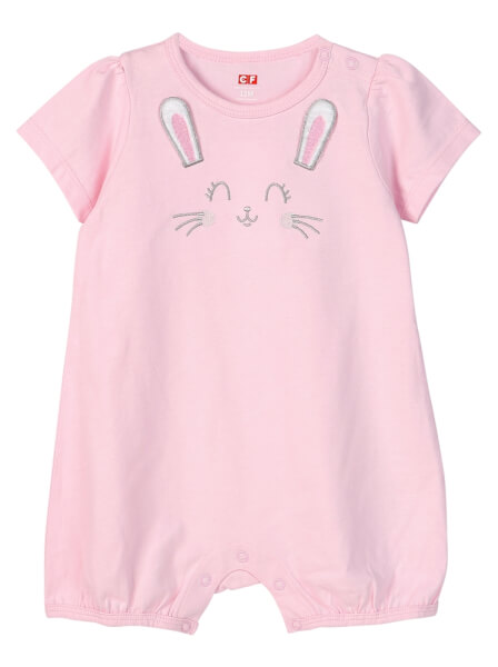 Body bé gái đùi CF G129023 (6M,Hồng)