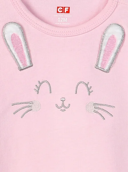 Body bé gái đùi CF G129023 (6M,Hồng)