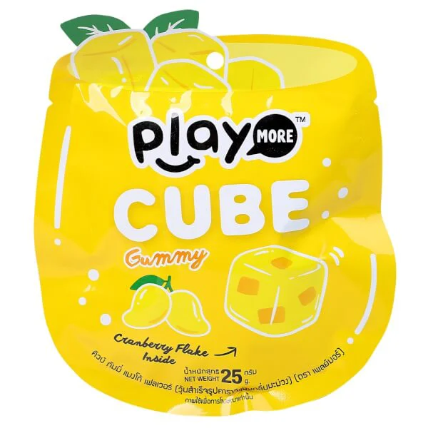 Kẹo dẻo viên vị nam việt quất hương xoài Playmore 25g