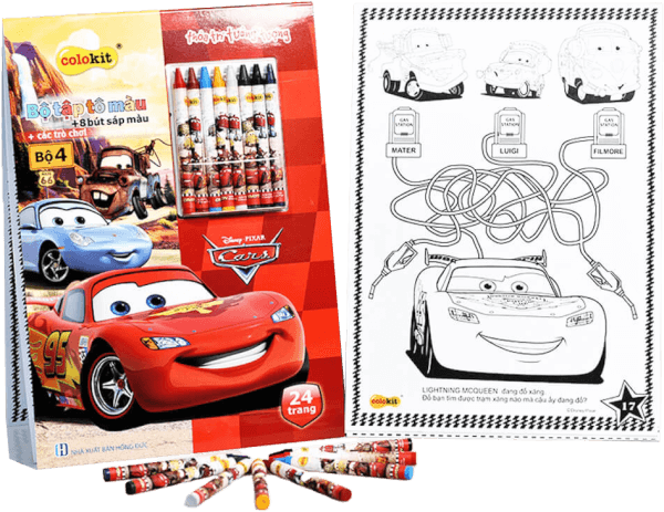 TL-BỘ TẬP TÔ MÀU CARS CB-C022/CA