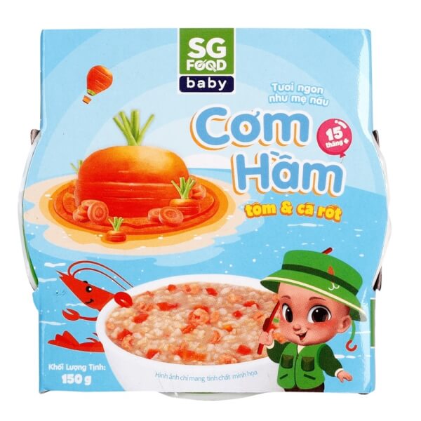 Combo 3 Cơm hầm tôm & cà rốt 150g