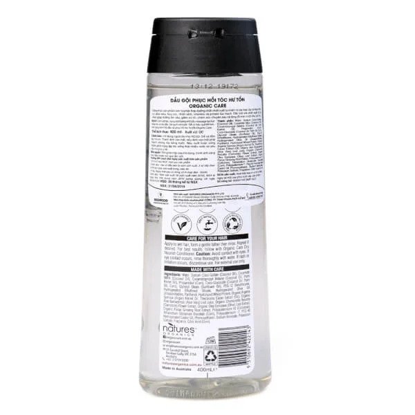 Dầu gội phục hồi tóc hư tổn Organic care 400ml
