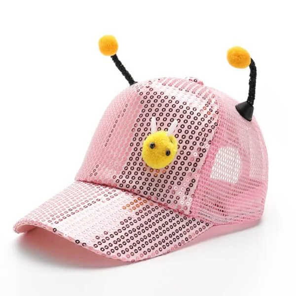 Mũ kim tuyến cho bé họa tiết chú ong CF M81824 (Hồng)