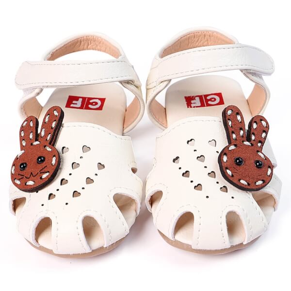 Giày sandal bé gái CF M82030 (Trắng)