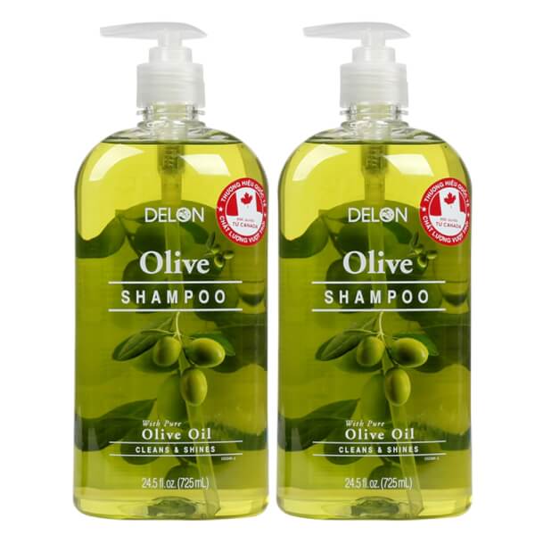 Combo 2 Dầu Gội Delon với tinh dầu Olive