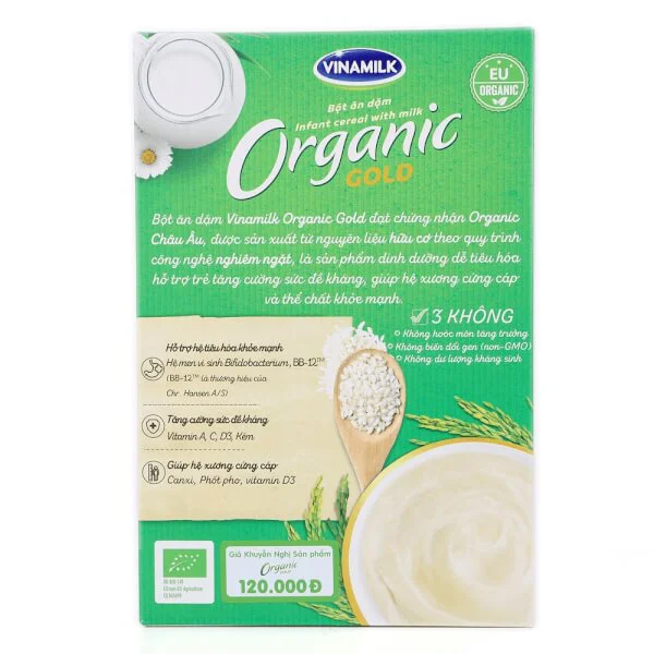 Combo 2 Bột ăn dặm gạo sữa - Vinamilk Organic Gold 200g