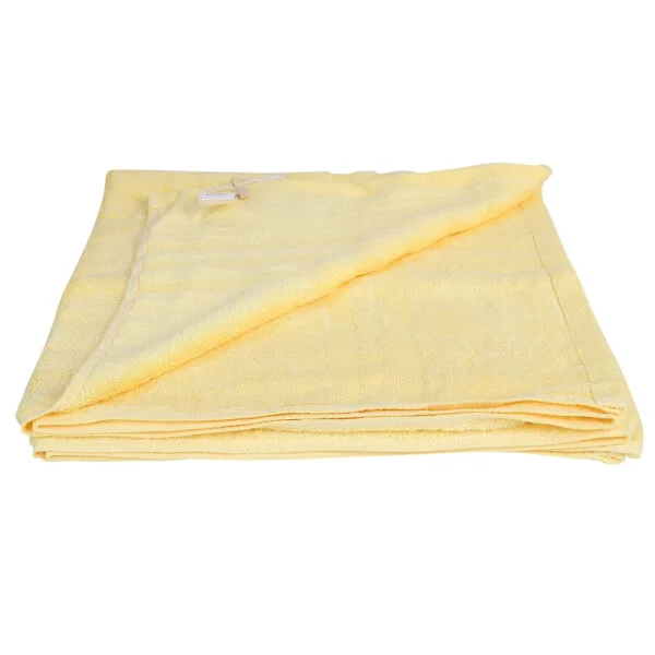 Khăn tắm sợi tre Uchibaby 60x120cm (Vàng)