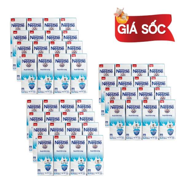 Thực Phẩm Bổ Sung Sữa Tiệt Trùng Nestlé Bear Brand 180ml (Thùng 12 lốc)
