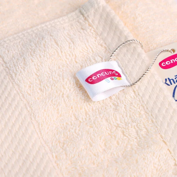 Khăn tắm cotton ConCung Good (Trắng Kem)