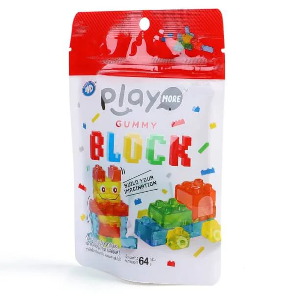 Kẹo dẻo Playmore xếp hình 64g