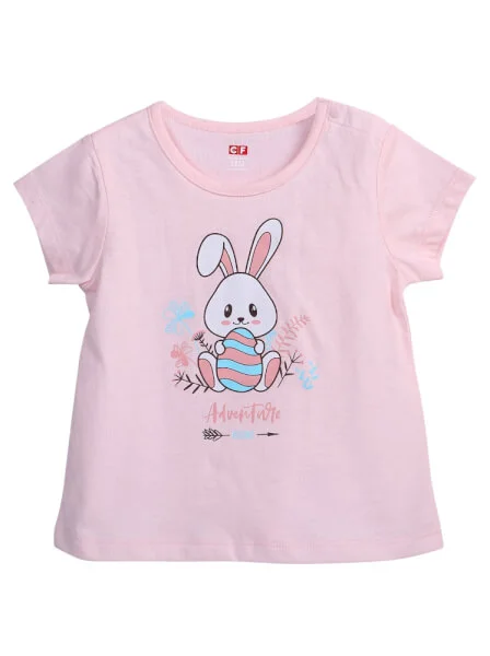 Áo thun bé gái tay ngắn CF G119020 Hồng