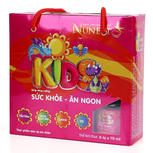 NƯỚC YẾN NUNEST KIDS 420ml - Lốc 6 lọ