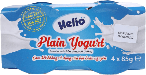 Sữa chua có đường Helio 85g - Lốc 4