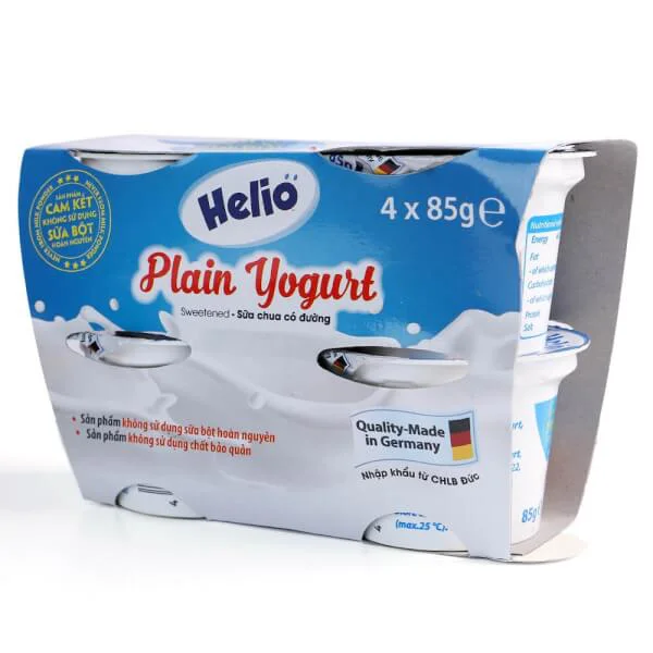 Sữa chua có đường Helio 85g - Lốc 4