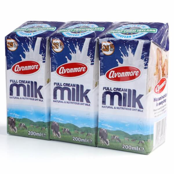 Sữa tươi Avonmore nguyên kem 200ml - Lốc 3