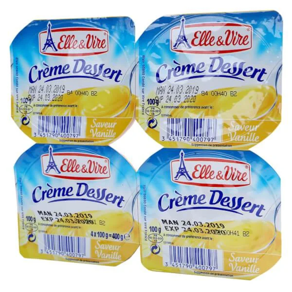 Kem sữa Elle & Vire vani 100g - Lốc 4 hủ