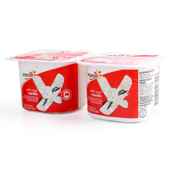 Sữa chua ít béo Yoplait vị vanilla 100G - Lốc 2 hủ