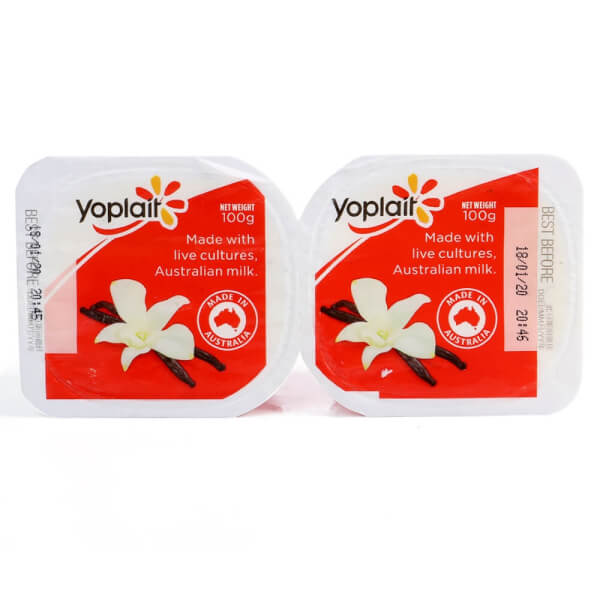 Sữa chua ít béo Yoplait vị vanilla 100G - Lốc 2 hủ