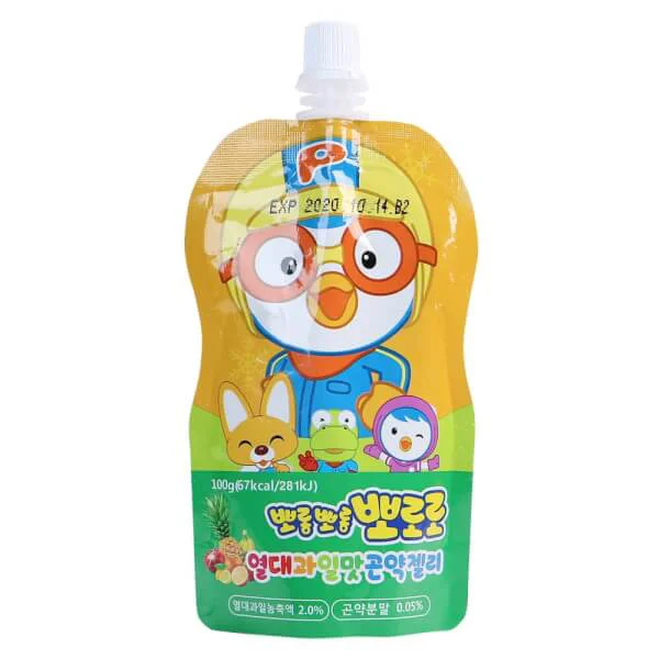 Thạch uống Pororo Konjac Jelly - Vị Trái Cây Nhiệt Đới