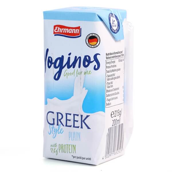 Sữa chua uống Yoginos Greek Style Plain – 200ml