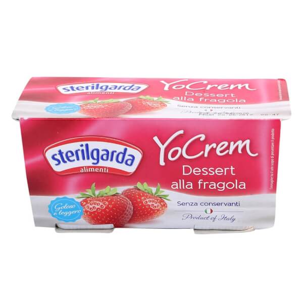 Váng sữa Sterilgarda Yocrem alla fragola 100g - Lốc 2