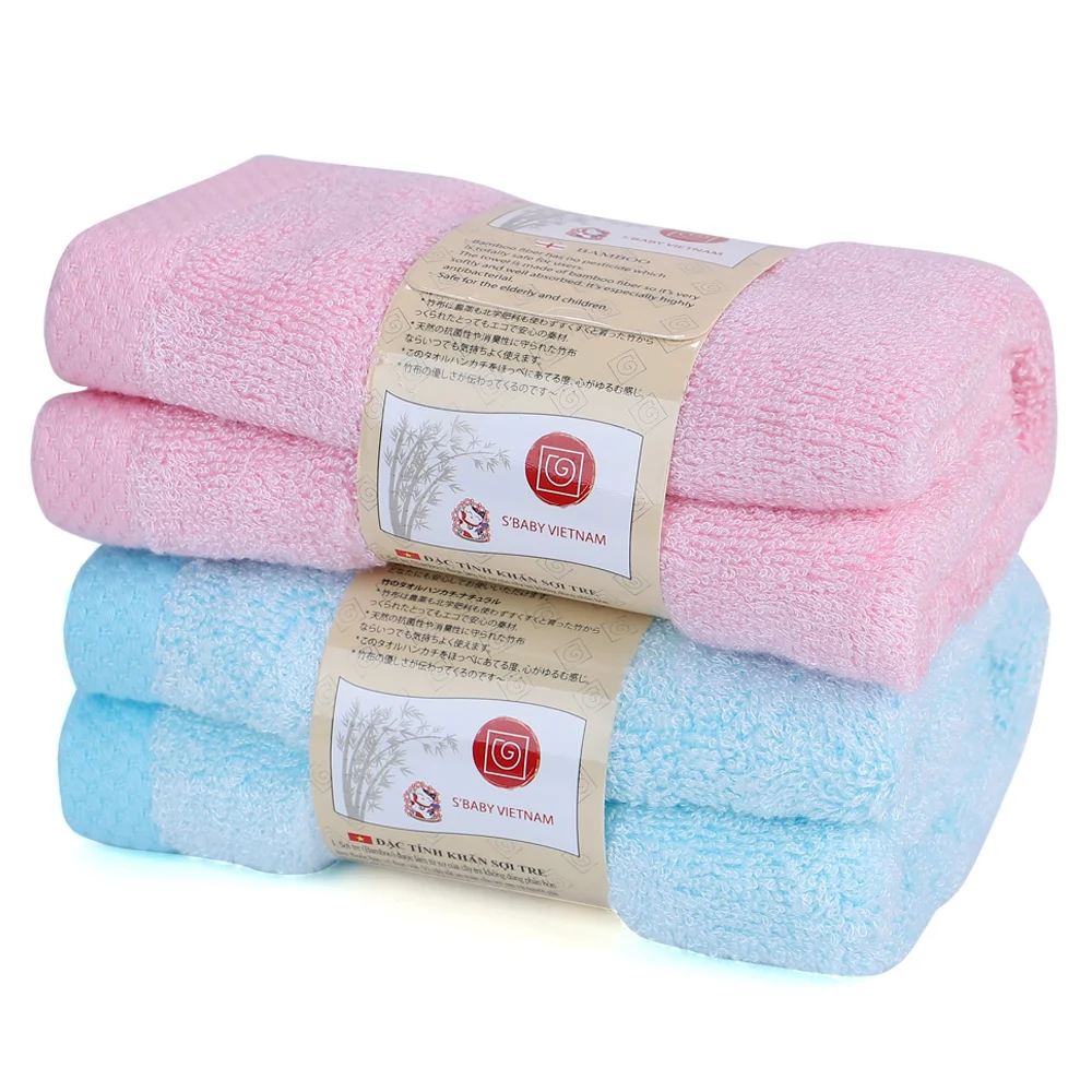 Khăn mặt sợi tre Unobaby 28x50 (1 hộp gồm 2 khăn)