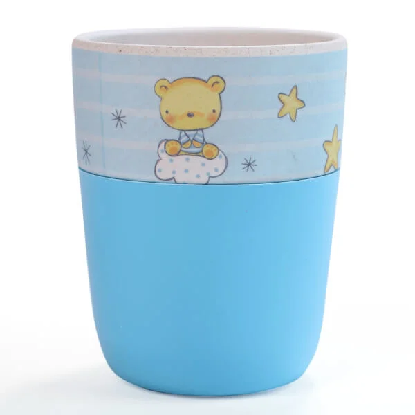 Ly uống nước sợi tre chống trượt 300 ml hình mặt trăng (DS21640BF-FS, 7923)