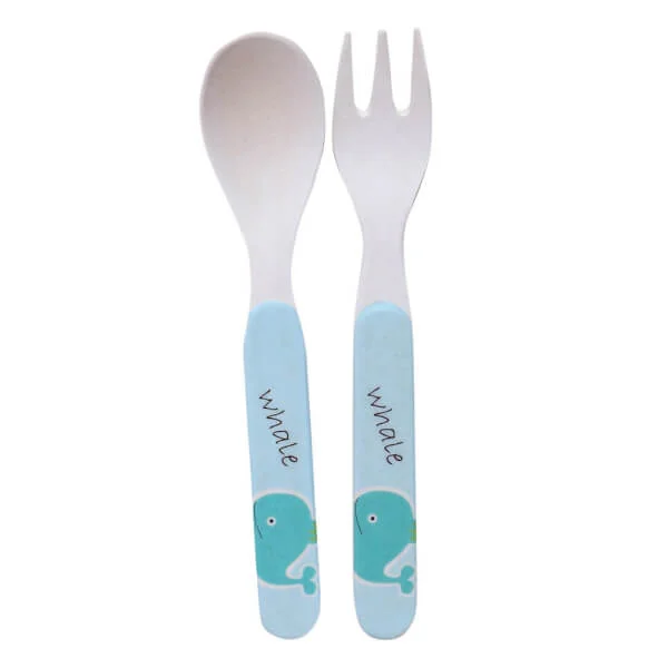 Bộ đồ dùng ăn uống sợi tre hình cá voi (DS50227BF(S/5), 7605)