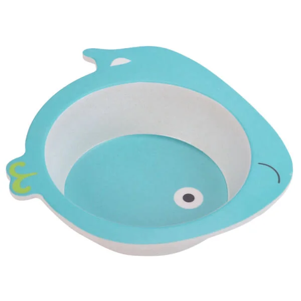 Bộ đồ dùng ăn uống sợi tre hình cá voi (DS50227BF(S/5), 7605)