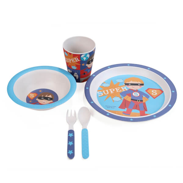 Bộ đồ dùng ăn uống sợi tre siêu nhân (DS50443BF(S/5), 7699)