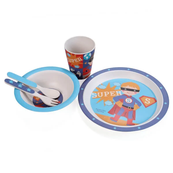 Bộ đồ dùng ăn uống sợi tre siêu nhân (DS50443BF(S/5), 7699)