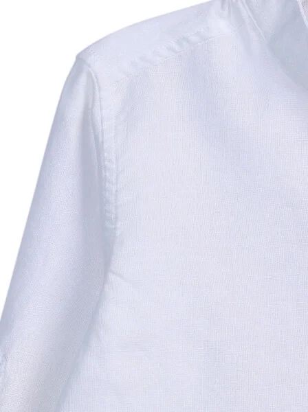 Áo vải bé trai tay dài CF B0120002 Trắng