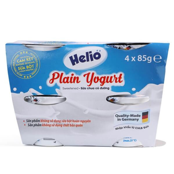 Combo 12 Sữa chua có đường Helio 85g - Lốc 4