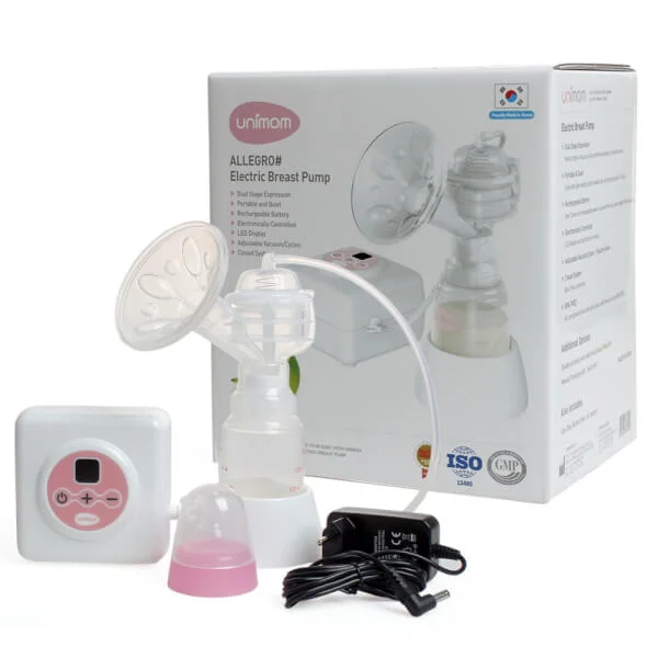 Máy hút sữa điện đơn có matxa Unimom Allegro UM880106