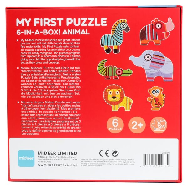 Bộ tranh xếp hình chủ đề động vật MD0078