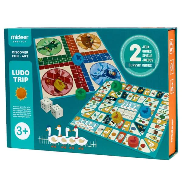 Bộ cờ Ludo gồm 2 trò chơi MD1037