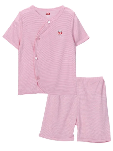 Bộ sơ sinh ngắn kháng khuẩn CF I129006 (3M/6M/9M,Hồng)