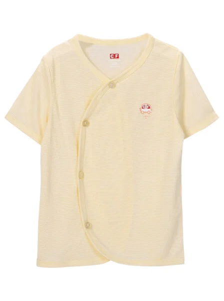 Bộ sơ sinh ngắn kháng khuẩn CF I129004 (3M/6M/9M,Vàng)