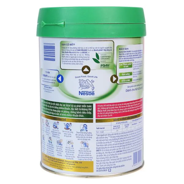 Sữa Nan Organic 3 900g (2-6 tuổi)