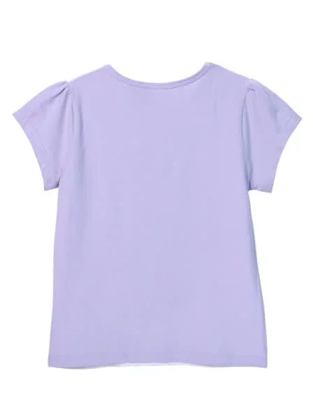 Áo thun bé gái tay ngắn CF G119022 Tím