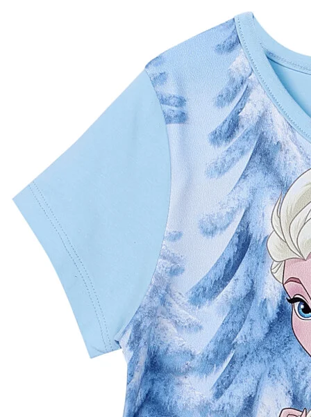 Áo thun bé gái tay ngắn CF G119023 Xanh