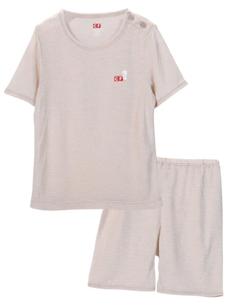 Bộ sơ sinh ngắn kháng khuẩn CF I129005 (12M/18M/24M,Nâu nhạt)