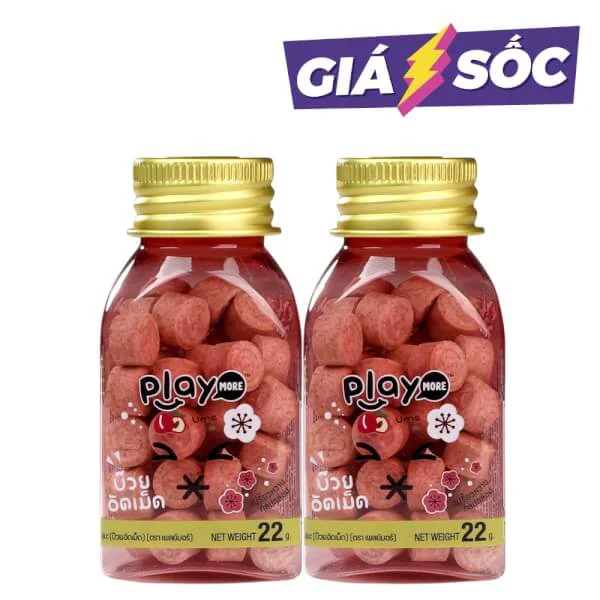 Combo 2 Kẹo Xí muội Playmore hũ 22g