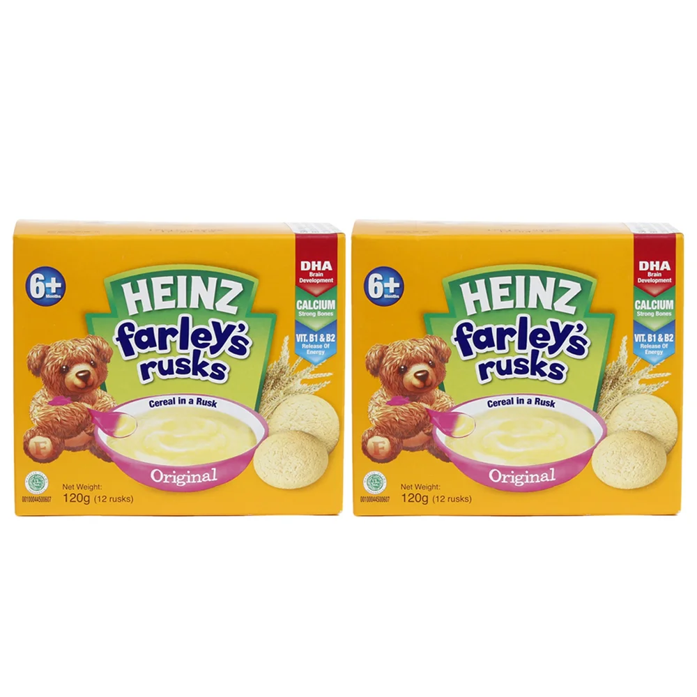 Combo 2 Bánh Qui Dành Cho Trẻ Em Heinz Farley Original 120g