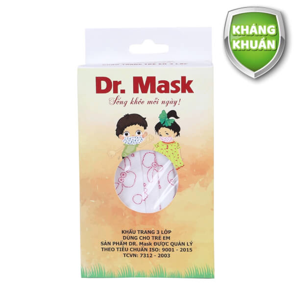 Khẩu trang trẻ em 3 lớp Dr. Mask 20 cái/ hộp