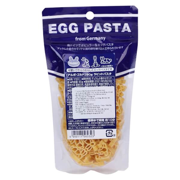 Mì nui trứng Egg Pasta hình Thỏ 90g