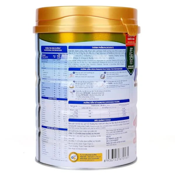 Sữa Meta Care 1 900g (0-6 tháng)