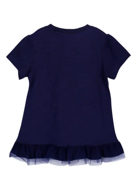 Áo thun bé gái tay ngắn CF G0220012 Xanh Navi